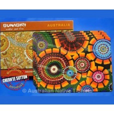 Aboriginal Art Rankuraan Placemats, Set of 4, Cork Backed - Native Aussie Gifts! 9335706021013  181381781221